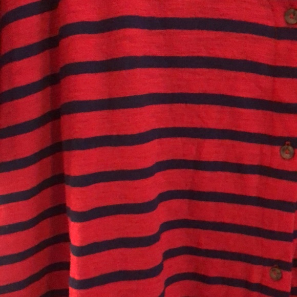 Old Navy red with navy stripes top! - Picture 2 of 5